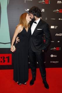 Damian Nenow und Begleitung bei der Verleihung des 31. Europäischen Filmpreises 2018 im Teatro de la Maestranza. Sevilla, 15.12.2018