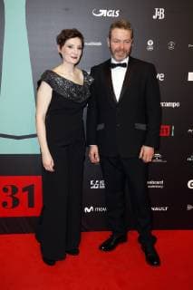 Nora Twomey und Begleitung bei der Verleihung des 31. Europäischen Filmpreises 2018 im Teatro de la Maestranza. Sevilla, 15.12.2018