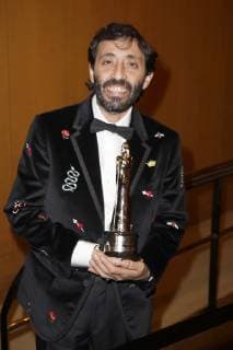 Marcello Fonte, Preisträger bester europäischer Schauspieler, bei der Verleihung des 31. Europäischen Filmpreises 2018 im Teatro de la Maestranza. Sevilla, 15.12.2018