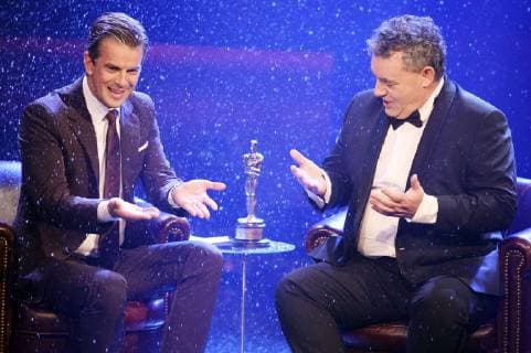 Entertainment Themen der Woche KW51 Markus Lanz und Gerd Nefzer bei der Aufzeichnung der TV Show Menschen 2018 im Phoenixhof Studio 2. Hamburg, 17.12.2018 *** Markus Lanz and Gerd Nefzer at the recording of the TV Show Menschen 2018 at Phoenixhof Studio 2 Hamburg 17 12 2018 Foto:xgbrcix xFuturexImage