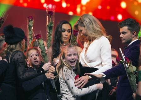 19-12-2018 Den Bosch Queen Maxima during the tv show Christmas music gala 2018 in Den Bosch.  Copyright: xPPEx