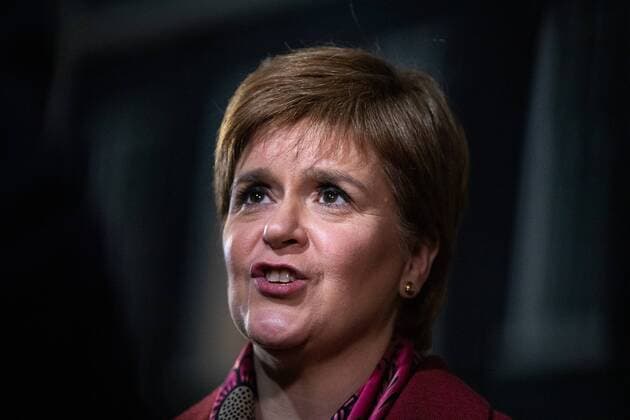 December 19, 2018 - London, London, UK - London, UK. First Minister of Scotland Nicola Sturgeon speaks to media in Downing Street after meetings with British Prime Minister Theresa May. London UK  - ZUMAl94_ 20181219_zaf_l94_073 Copyright: xTomxNicholsonx