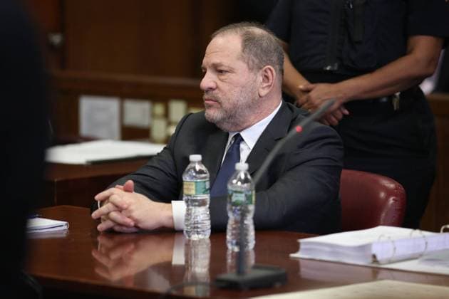 Attorney Benjamin Brafman and American film producer Harvey Weinstein are seen in Manhattan Court for a hearing on December 20, 2018 in New York City. Manhattan Supreme Court Judge James Burke ruled against a defense motion to dismiss the indictment pending against Weinstein. Weinstein has been accused by nearly 100 women of sexual harassment, bullying or rape. Pool photo by Alec Tabak  NYP20181220135 ALECxTABEK