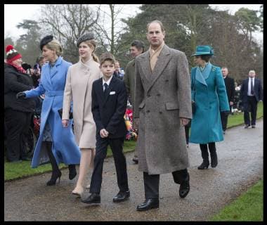 . 25 12 2018. Sandringham , United Kingdom. Royals arriving for the Christmas Day church service at Sandringham in Norfolk, United Kingdom.  xStephenxLockx xi-Imagesx IIM-19059-0012