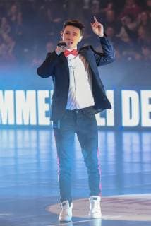 Damiano Maiolini THE VOICE OF GERMANY - Quarter Finalist. Deutschland, Stuttgart, 26.12.2018, Sport, Handball, Bundesliga: TVB 1898 Stuttgart vs VfL Gummersbach, Porsche-Arena