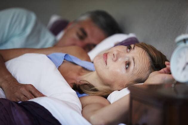  Couple In Bed With Wife Suffering From Insomnia model released Symbolfoto property released  Copyright: xMonkeybusinessx Panthermedia19366114