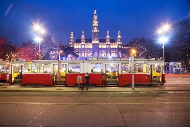 Rathaus Vienna at night, Vienna, Austria, Europe Copyright: NagyxMelinda 1265-50