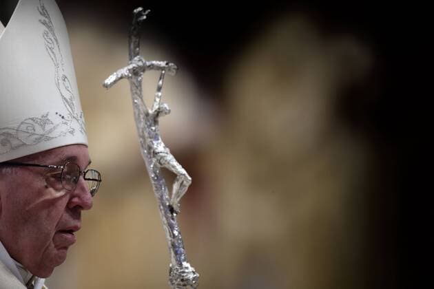 January 1 , 2019 - Vatican City (Holy See) POPE FRANCIS celebrates mass in the solemnity of Mary Most Holy in St. Peter s Basilica at the Vatican. Credit Image: Â© via ZUMA Wire) Vatican City State - ZUMAi15_ 20190101_zaf_i15_012 Copyright: xEvandroxInettix