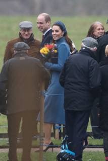 Entertainment Bilder des Tages . 06 01 2019. Sandringham , United Kingdom. The Queen and members of the Royal family leaving a church service at Sandringham in Norfolk, United Kingdom.  xStephenxLockx xi-Imagesx IIM-19076-0011