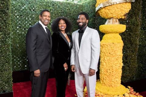 Golden Globe nominee John David Washington (R) and parents Denzel and Pauletta Washington attend the 76th Annual Golden Globe Awards at the Beverly Hilton in Beverly Hills, CA on Sunday, January 6, 2019.  Copyright: xHFPA xJRCxPhotoxLibraryxx 33729_562JRC