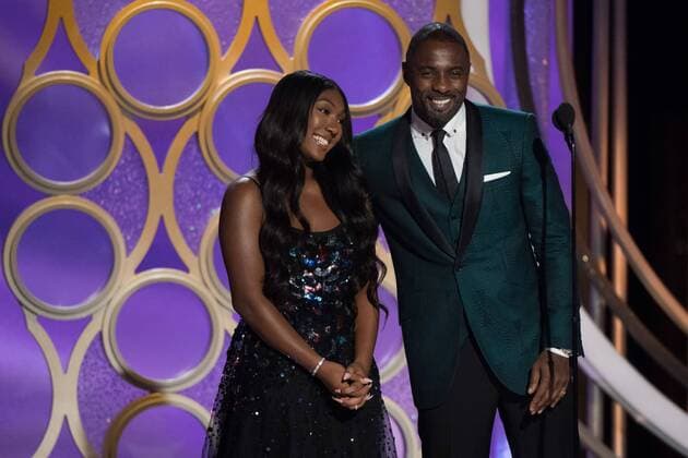 Idris Elba introduces his daughter, Isan Elba, as the 2019 Golden Globe Ambassador during the 76th Annual Golden Globe Awards at the Beverly Hilton in Beverly Hills, CA on Sunday, January 6, 2019.  Copyright: xHFPA xJRCxPhotoxLibraryxx 33729_655JRC