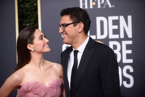 Emmy Rossum and Sam Esmail attend the 76th Annual Golden Globe Awards at the Beverly Hilton in Beverly Hills, CA on Sunday, January 6, 2019.  Copyright: xHFPAx 33729_1424PLX