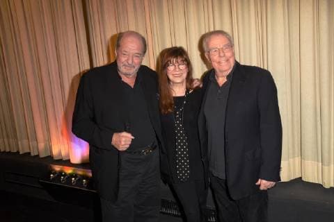 Ralph Siegel Katja Ebstein Christian Bruhn Muenchen 07.01.19 City Kino Dokumentation Premiere: Meine Welt ist die Musik ,von Komponist Christian Bruhn Bruhn