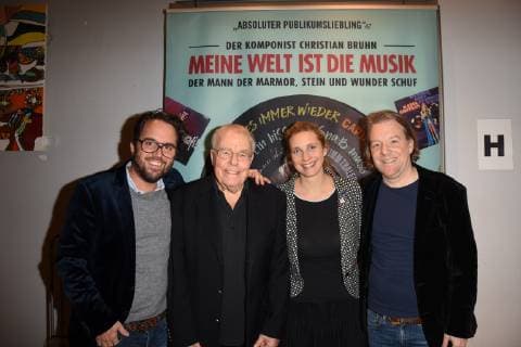 Constantin Ried Komponist Christian Bruhn Marie Reich Regie Markus Goetzfried Produktion Muenchen 07.01.19 City Kino Dokumentation Premiere: Meine Welt ist die Musik ,von Komponist Christian Bruhn Bruhn