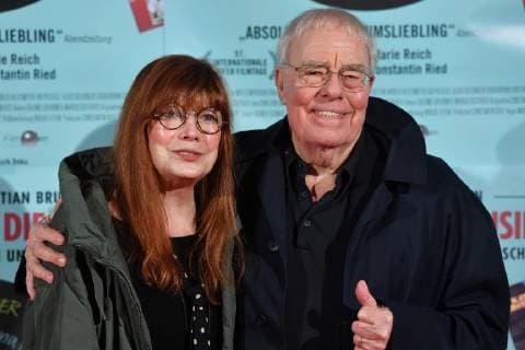Christian BRUHNS (Komponist) , mit Katja EBSTEIN (Saengerin). Roter Teppich,Red Carpet. Filmpremiere MEINE WELT IST DIE MUSIK am 07.01.2019 im City Kino in Muenchen,