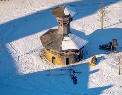 historischer Taubenschlag Kloster Oelinghausen im Winter, Arnsberg, Neheim-Hüsten, Sauerland, Nordrhein-Westfalen, Deutschland !ACHTUNGxMINDESTHONORARx60xEURO! *** historical dovecote monastery Oelinghausen in winter Arnsberg Neheim Hüsten Sauerland Nordrhein Westfalen Germany ACHTUNGxMINDESTHONORARx60xEURO