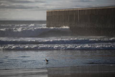 (190111) -- TIJUANA, Jan. 11, 2019 -- Photo taken on Jan. 10, 2019 shows the U.S.-Mexico border barrier in Tijuana, Mexico. A large number of migrants from Central America have failed to detour around the border barrier to enter the United States. ) MEXICO-TIJUANA-MIGRATION-BORDER-U.S. XinxYuewei 