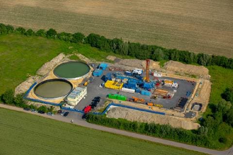Probegasbohrung auf der alten Schachtanlage Radbod 7 in Herbern Bauerschaft Nordick, Angst vor Fracking, Ascheberg, Münsterland, Nordrhein-Westfalen, Deutschland !ACHTUNGxMINDESTHONORARx60xEURO! *** Test gas drilling on the old Radbod 7 mine in Herbern Bauerschaft Nordick fear of fracking Ascheberg Münsterland Nordrhein Westfalen Germany ACHTUNGxMINDESTHONORARx60xEURO