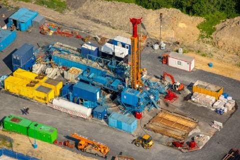 Probegasbohrung auf der alten Schachtanlage Radbod 7 in Herbern Bauerschaft Nordick, Angst vor Fracking, Ascheberg, Münsterland, Nordrhein-Westfalen, Deutschland !ACHTUNGxMINDESTHONORARx60xEURO! *** Test gas drilling on the old Radbod 7 mine in Herbern Bauerschaft Nordick fear of fracking Ascheberg Münsterland Nordrhein Westfalen Germany ACHTUNGxMINDESTHONORARx60xEURO