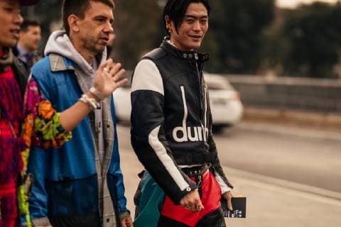 Chic showgoers attending Pitti Immagine Uomo 95 in Florence, Italy - Jan 9, 2019 - Pitti Immagine Uomo 95, Florence Italy  Copyright: xAngelinaxIlmastx h_00572436