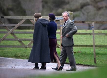 Earl Snowden joined HM Queen Elizabeth II at the St. Mary Magdalene Church Sunday morning service, in Sandringham, Norfolk, on January 13, 2019. 