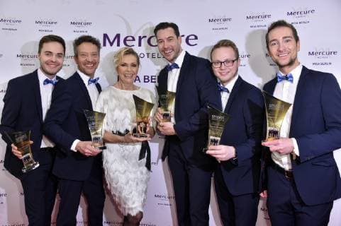 Helena Vondrackova und die Stimmen der Berge bei der Verleihung des smago! Award 2019 im Mercure Hotel MOA. Berlin, 13.01.2019
