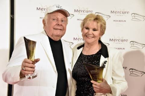 Graham Bonney und Peggy March bei der Verleihung des smago! Award 2019 im Mercure Hotel MOA. Berlin, 13.01.2019