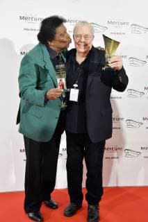 Roberto Blanco und Christian Bruhn bei der Verleihung des smago! Award 2019 im Mercure Hotel MOA. Berlin, 13.01.2019