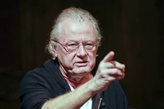 14.01.2019, Berlin, Deutschland - Pressekonferenz mit Frank Castorf zu seinem neuen Theaterstueck Galileo Galilei. Das Theater und die Pest. Von und nach Bertolt Brecht. Premiere am 19. Januar 2019 im Berliner Ensemble. Foto: Theaterregisseur Frank Castorf, anlaesslich einer Pressekonferenz im Berliner Ensemble. *** 14 01 2019 Berlin Germany Press conference with Frank Castorf on his new play Galileo Galilei Das Theater und die Pest Von und nach Bertolt Brecht Premiere on 19 January 2019 at Berliner Ensemble Foto Theaterdireisseur Frank Castorf on the occasion of a press conference at Berliner Ensemble