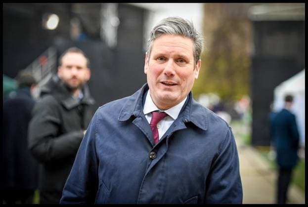 . 15 01 2019. London, United Kingdom. Brexit Vote Westminster. Keir Starmer MP, Shadow Brexit Secretary after giving a television interview on College Green in Westminster. Today in Parliament a historic vote will take place as MPs decide whether or not to accept the Governments Brexit deal.  xPetexMaclainex xi-Imagesx IIM-19128-0013