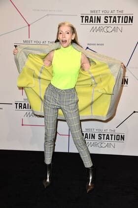 Eveline Hall bei der Ankunft zur Marc Cain Modenschau im E-Werk am 15.01.2019 im Rahmen der Mercedes-Benz Fashion Week Herbst Winter 2019 in Berlin MBFW Fashionweek 2019 Januar in Berlin- Marc Cain Modenschau