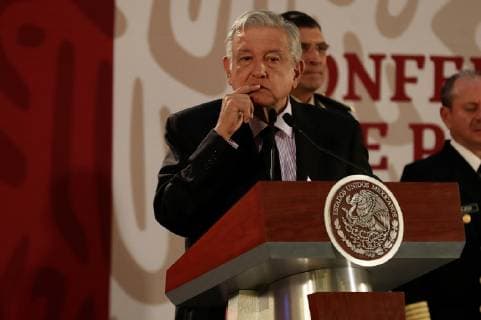 News Bilder des Tages Mexiko, Andres Manuel Lopez Obrador Pressekonferenz January 15, 2019 - EUM20190115NAC03.JPG.CIUDAD DE MEXICO Presidency Presidencia-AMLO Conferencia.- El presidente de los Estados Unidos Mexicanos, Andres Manuel Lopez Obrador, durante su conferencia de prensa matutina este martes 15 de enero de 2019 en el Palacio Nacional. Foto: Agencia EL UNIVERSAL EVZ  - ZUMAu78_ 20190115_zaf_u78_002 Copyright: xIrvinxOlivaresx