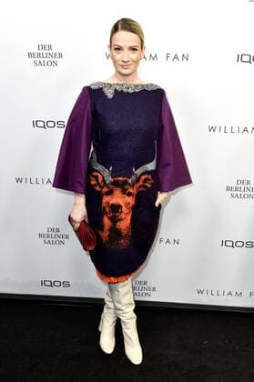 Nina Gummich bei der William Fan Fashion Show auf der Fashion Week Berlin Autumn Winter 2019 im Knutschfleck. Berlin, 15.01.2019