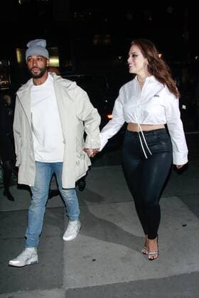 NEW YORK, NY - JANUARY 17: Ashley Graham and Justin Ervin are seen on January 17, 2019 in New York City. Copyright: xDiegoxCorredor MediaPunchx