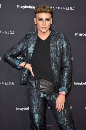 Marvyn Macnificent bei der Maybelline Fashion Show auf der Fashion Week Berlin Autumn Winter 2019 im Postbahnhof. Berlin, 17.01.2019