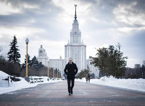 News Themen der Woche KW03 News Bilder des Tages Bundesaussenminister Heiko Maas, SPD, vor der Lomonossow Universitaet in Moskau, 18.01.2019. Moskau Russland *** Federal Foreign Minister Heiko Maas SPD in front of Lomonosov University in Moscow 18 01 2019 Moscow Russia Copyright: xXanderxHeinl photothek.netx