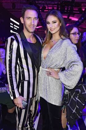 Marcel Remus und Carina Zavline bei der Maybelline Fashion Show auf der Fashion Week Berlin Autumn Winter 2019 im Postbahnhof. Berlin, 17.01.2019