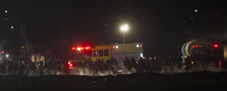 (190119) -- TLAHUELILPAN, Jan. 19, 2019 -- Rescuers work at the site of a pipeline explosion in the municipality of Tlahuelilpan, Hidalgo state, Mexico, Jan. 19, 2019. At least 21 people were killed and 71 others injured in a pipeline explosion in the central Mexican state of Hidalgo on Friday, local authorities said. David de la Paz) (SPOT NEWS)MEXICO-HIDALGO-PIPELINE-EXPLOSION e DavidxdexlaxPaz 