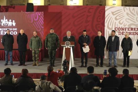 Mexiko, Explosion einer Pipeline in Tlahuelipan January 19, 2019 - EUM20190119NAC07.JPG .CIUDAD DE MEXICO. PresidencyPresidencia-AMLO.- 19 de enero de 2019. El presidente Andres Manuel Lopez Obrador, aclara que a pesar de que le duele mucho lo sucedido por la explosion en el ducto de Pemex de Tlahuelilpan, Hidalgo, la estrategia del combate contra el robo de combustible continuara. Foto: Agencia EL UNIVERSALJuan Carlos ReyesEELG Copyright: xElxUniversalx