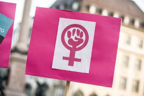 January 19, 2019 - Munich, Bavaria, Germany - The Women s Power Frauenpower symbol at the 2019 Women s March in Munich, Germany. Two years after the original WomenÃ¢â‚¬â ¢s March, over 250 marched through the streets of Munich to raise awareness of the issues women face in modern western societies. Organized by the ex-pat group Democrats Abroad, the demonstrators sought to show solidarity with marches in some thirty countries around the world, as well as highlight ongoing struggles for women, immigrants, and other groups under threat in the United States and worldwide. Emphasis was also placed on the historic 116th Congress, with a record 24% women serving. Further themes included the ending of violence against women and promoting the ratification of an Equal Rights Law in the United States. The organizational group has distanced its - ZUMAb160 20190119_zbp_b160_018 Copyright: xSachellexBabbarx