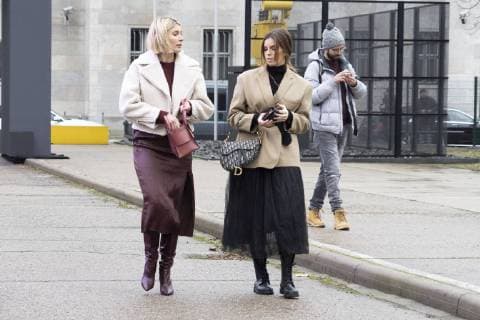 Street fashion MBFW Berlin January 2019 Guests at Mercedes Benz Fashion Week in Berlin. Berlin Berlin Germany  BeataxSiewicz