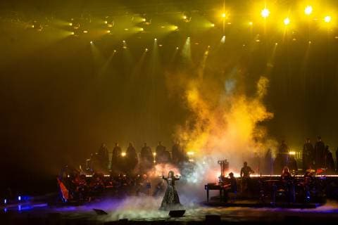 The British soprano Sarah Brightman presents in concert her new production HYMN, at the Telmex Auditorium in the city of Guadalajara, Jalisco, Mexico, 22 January 2019. Sarah Brightman presents her new production HYMN, in western Mexico !ACHTUNG: NUR REDAKTIONELLE NUTZUNG!  Copyright: xFranciscoxGuascox AME1228 20190123-636838183596086581