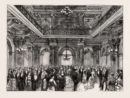 Opening of the New Houses of Parliament, Capetown: Reception in the Vestibule  Copyright: LC130724_0057