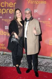 Stephen A. Sikder mit Ehefrau Kristin Naefe, Verleihung des Bayerischen Filmpreis 2019 im Prinzrengententheater in Muenchen am 25.01.2018
