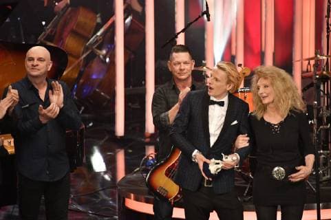 Aleander Scheer und Tina Powileit bei der Verleihung des 40. Bayerischen Filmpreises 2018 im Prinzregententheater. München, 25.01.2019