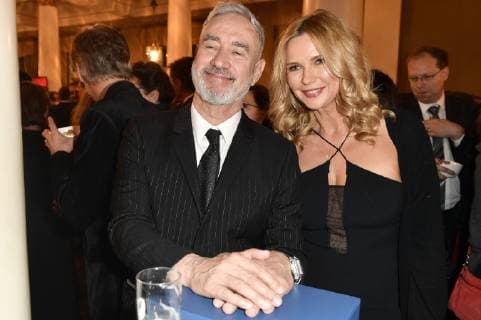 Roland Emmerich und Veronica Ferres bei der Verleihung des 40. Bayerischen Filmpreises 2018 im Prinzregententheater. München, 25.01.2019