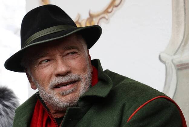Entertainment Themen der Woche KW04 Entertainment Bilder des Tages KITZBUEHEL,AUSTRIA,26.JAN.19 - ALPINE SKIING - FIS World Cup, Hahnenkamm-race, slalom, men. Image shows Arnold Schwarzenegger. *** KITZBUEHEL AUSTRIA 26 JAN 19 ALPINE SKIING FIS World Cup Hahnenkamm race slalom men Image shows Arnold Schwarzenegger 