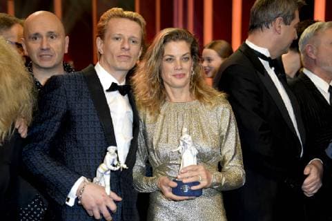 Alexander Scheer und Marie Bäumer bei der Verleihung des 40. Bayerischen Filmpreises 2018 im Prinzregententheater. München, 25.01.2019