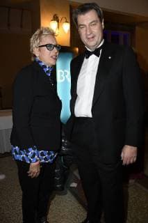 Doris Dörrie und Markus Söder bei der Verleihung des 40. Bayerischen Filmpreises 2018 im Prinzregententheater. München, 25.01.2019
