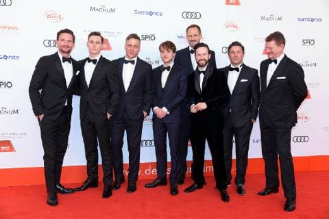 Cast von Das Boot auf dem Roten Teppich beim 46. Deutscher Filmball im Hotel Bayerischer Hof in München am 27.01.2019